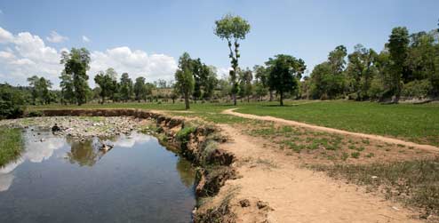 The river in Gens de Nantes, Haiti. (©Fran Afonso/Progressio)