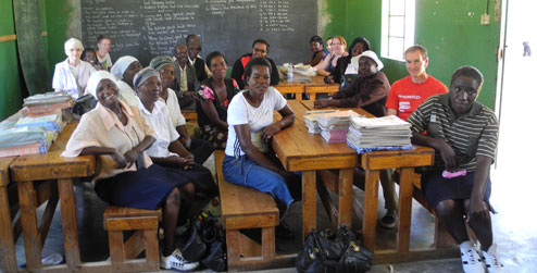 HIV support group at Regina Coeli school